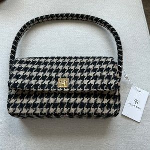 Anine Bing Nico bag in houndstooth